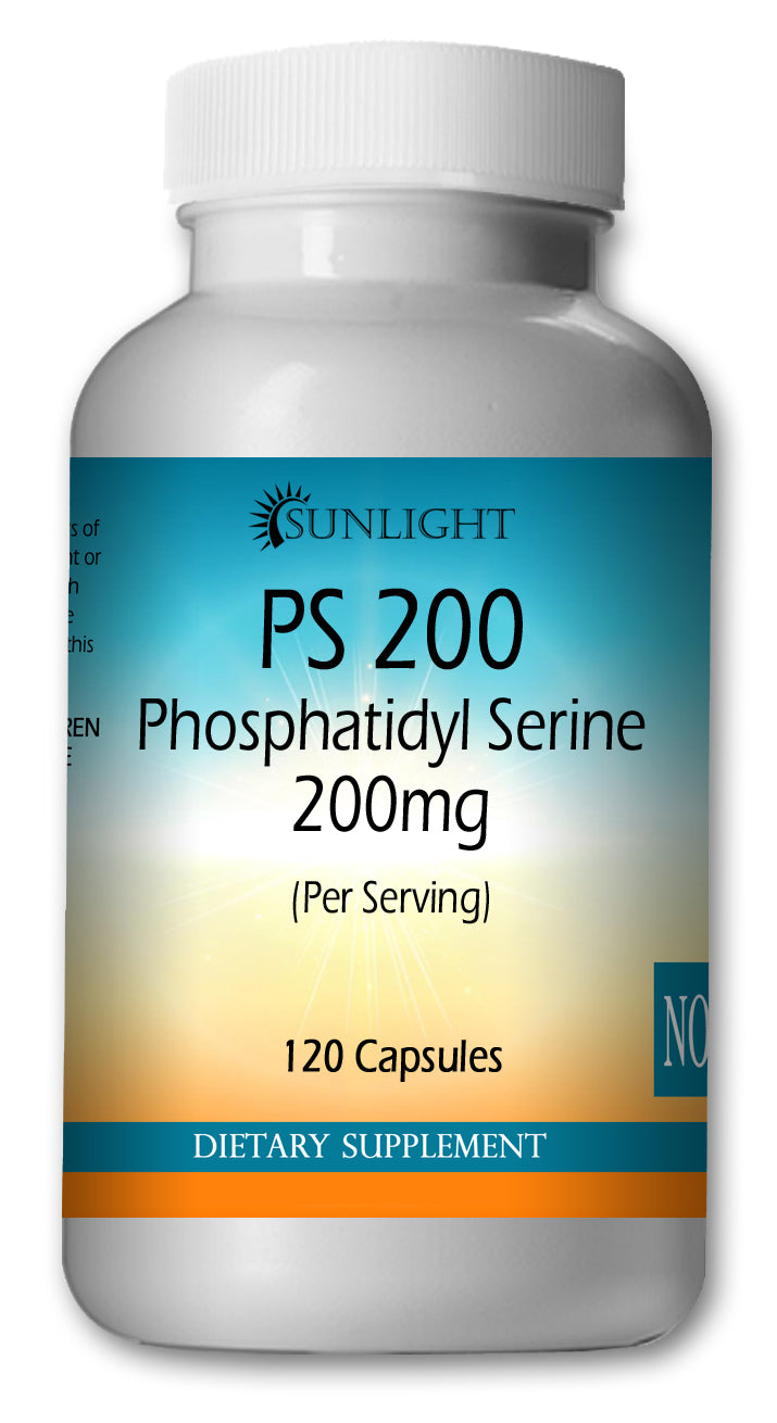 Phosphatidyl Serine 200mg Large Bottles Of 120 Capsules Per Serving Sunlight