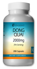 Load image into Gallery viewer, Dong Quai 1000mg Large Bottles Of 200 Capsules Per Serving Sunlight