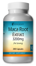 Load image into Gallery viewer, Maca Root 3200mg Large Bottle Of 200 Capsules Per Serving Sunlight