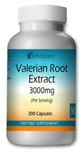 Load image into Gallery viewer, Valarian Root 3000mg Large Bottles Of 200 Capsules Per Serving Sunlight
