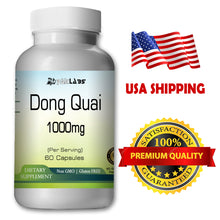 Load image into Gallery viewer, Dong Quai 1000mg Serving High Potency Big Bottle 60 Capsules PL