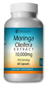 Moringa Oleifera 5000mg Large Bottles Of 60 Capsules Per Serving Sunlight