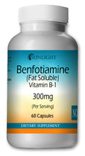 Load image into Gallery viewer, Benfotiamine 300mg Large Bottles Of 60 Capsules Per Serving-Sunlight