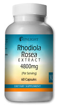 Load image into Gallery viewer, Rhodiola Rosea 4800mg Large Bottles Of 60 Capsules Per Serving  Sunlight