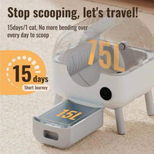 Load image into Gallery viewer, Self Cleaning Litter Box - Automatic, Extra Large for Multiple Cats, 100L Capacity