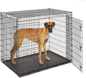 Midwest Homes for Pets SL54DD Double Door Dog Crate XXL for Largest Dog Breeds