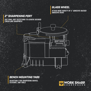 Professional Woodworking Tool Sharpener - Work Sharp Benchtop for Precision