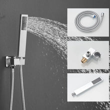 Load image into Gallery viewer, Polished Chrome 10&quot; Rain Shower System Wall Mounted - Luxury Bathroom Combo Set