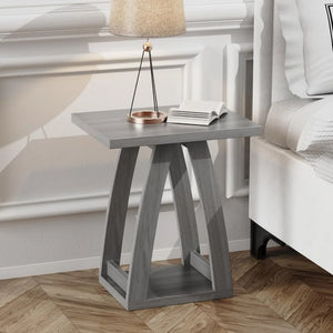 "Modern 2-Piece Side Table Set - 2-Tier Nightstand for Living Room & Bedroom