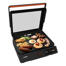 Load image into Gallery viewer, E-Series 17&quot; Electric Tabletop Griddle with Hood - Kitchen Cooking Appliance