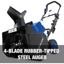 Load image into Gallery viewer, 48V Cordless Snow Blower - 18-Inch, Includes 2 x 4.0Ah Batteries &amp; Charger, Blue