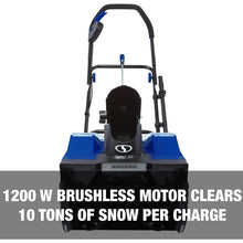 Load image into Gallery viewer, 48V Cordless Snow Blower - 18-Inch, Includes 2 x 4.0Ah Batteries &amp; Charger, Blue