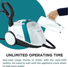 Load image into Gallery viewer, Continuous Fill Steam Cleaner - Sanitize Floors, Carpets, 10 Accessories Included