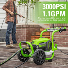 Load image into Gallery viewer, Electric Pressure Washer 3000 PSI (1.1 GPM) High Power Cleaning Tool