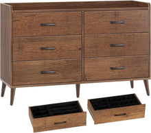 Load image into Gallery viewer, Quick Install Drawer Dresser | 6 Wooden Drawers Storage Dresser