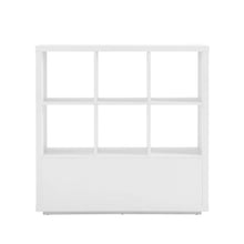 Load image into Gallery viewer, White Finish Better Homes &amp; Gardens Steele 6 Cube Storage Bookcase with Drawers