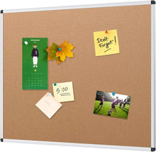 Load image into Gallery viewer, Large Noticeboard Foldable 96x48 Inches Silver Aluminium Frame