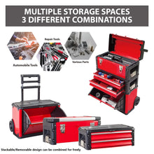 Load image into Gallery viewer, Big Red Torin Garage Organizer: Stackable Rolling Tool Box, Steel &amp; Plastic