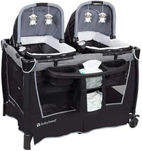 Load image into Gallery viewer, Baby Trend Retreat Twins Nursery Center, Portable Playard &amp; Bassinet Combo