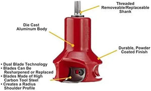 Versatile Lumberjack Tools Home Master Kit: 1, 1.5 & 2 Inch (HSK3) in Red