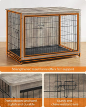 Load image into Gallery viewer, Modern Dog Crate Furniture, End Table Kennel for Dogs up to 80 lb