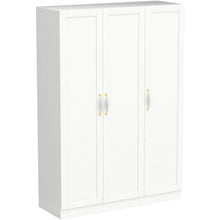 Load image into Gallery viewer, &quot;Spacious 3-Door Wardrobe with Shelves &amp; Hanging Rods – Stylish Bedroom Organizer