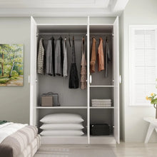 Load image into Gallery viewer, &quot;Spacious 3-Door Wardrobe with Shelves &amp; Hanging Rods – Stylish Bedroom Organizer