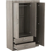 Load image into Gallery viewer, &quot;Spacious 3 Door Wardrobe with Drawers &amp; Hanging Rod – Large Bedroom Organizer