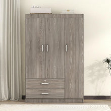 Load image into Gallery viewer, &quot;Spacious 3 Door Wardrobe with Drawers &amp; Hanging Rod – Large Bedroom Organizer