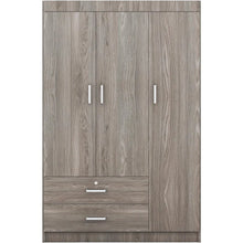 Load image into Gallery viewer, &quot;Spacious 3 Door Wardrobe with Drawers &amp; Hanging Rod – Large Bedroom Organizer