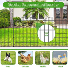 Load image into Gallery viewer, 10-Pack Decorative Garden Metal Fence - 32&quot; x 23.6 Ft Sections, Animal Barrier