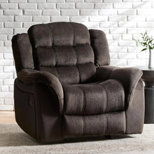 Load image into Gallery viewer, Chocolate Brown Recline Single Sofa Chair Upholstered Comfortable Lounge Seat