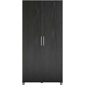 36" Utility Storage Cabinet | Black Oak Finish for Garage, Basement, or Laundry