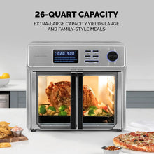 Load image into Gallery viewer, Complete 26-Quart Air Fryer Oven, 10-in-1, Deluxe Accessories Included