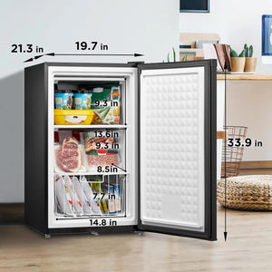 Large Black Upright Freezer MRU03M2ABB | 3.0 Cubic Feet Capacity