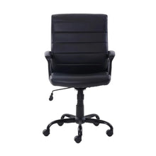 Load image into Gallery viewer, Bonded Leather Mid-Back Manager&#39;s Office Chair, Black