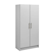 Load image into Gallery viewer, Light Gray 2 Door Standing Storage Cabinet Home Office Utility Closet