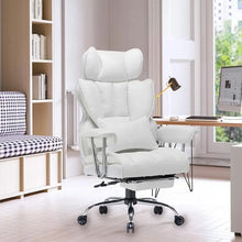 Load image into Gallery viewer, Big and Tall High Back PU Leather Wide Computer Chair for Heavy People - White