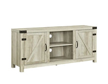 Load image into Gallery viewer, Modern Farmhouse Barn Door TV Stand White Oak - Fits TVs up to 65