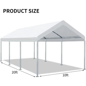 10x20 Tent Canopy Replacement Cover, Fits Garage, Refuge, Events, Frame Not Incl.