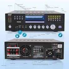 Load image into Gallery viewer, 4 Channel 3000 Watt Bluetooth Amplifier - Wireless Home Audio, FM Radio, USB