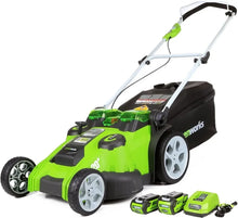 Load image into Gallery viewer, 40V Cordless Lawn Mower - 20&quot; Dual Blade, 4.0Ah + 2.0Ah Battery &amp; Charger Included