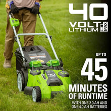 Load image into Gallery viewer, 40V Cordless Lawn Mower - 20&quot; Dual Blade, 4.0Ah + 2.0Ah Battery &amp; Charger Included