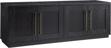 Load image into Gallery viewer, Black Grain Rectangular TV Stand, Living Room Furniture for TVs up to 80