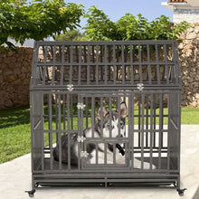 Load image into Gallery viewer, 48&quot; Heavy Duty Dog Crate/Kennel - Large Dogs, Indoor/Outdoor, Double Doors