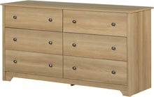 Load image into Gallery viewer, Natural Ash Bedroom Furniture 6-Drawer Double Dresser