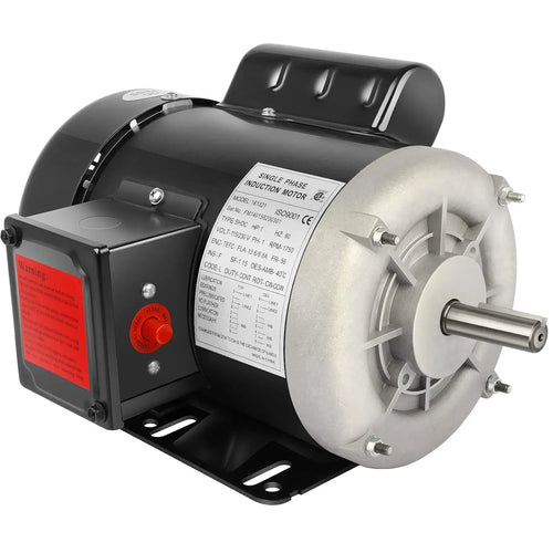 1 HP Electric Motor: Farm Duty, Single Phase, 1750RPM, 115V/230V, TEFC