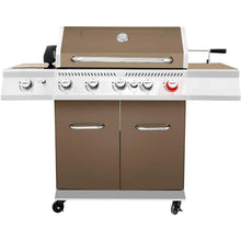 Load image into Gallery viewer, Premium 5-Burner Propane Gas Grill w/Cabinet - Featuring Sear, Rear &amp; Side Burners