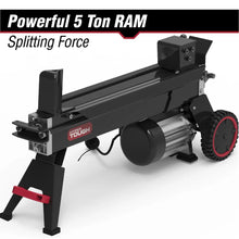 Load image into Gallery viewer, Heavy Duty 5 Ton Log Splitter - 15 Amp Induction Motor, Hydraulic Ram, Versatile