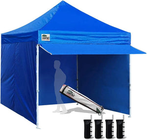 USA 10x10 Pop Up Canopy Commercial Tent Outdoor Party Canopies Blue